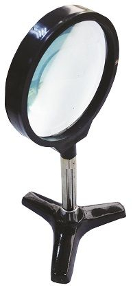 Optica - Lentila biconcava pe stativ