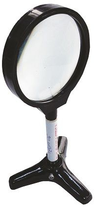 Optica - Lentila biconvexa pe stativ