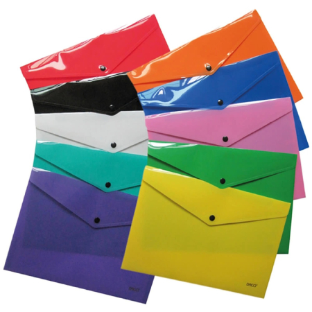 Mape si Folii Plastic - Mapa plastic A5 cu capsa si clapeta in V