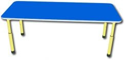 Mese gradinita - Masa reglabila DREPTUNGHIULARA pentru gradinita (1200x500x460/520/580mm