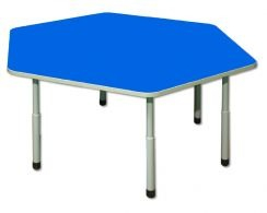 Mese gradinita - Masa reglabila HEXAGON pentru gradinita (1180x1040x460-580mm