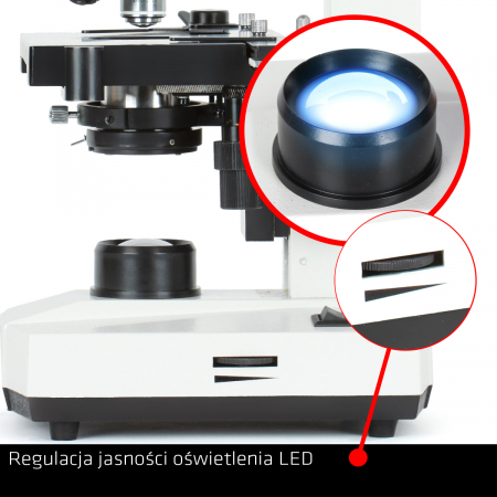 Microscop Delta Optical Biostage II (mărire de la 40x la 1000x, iluminare LED) [9]