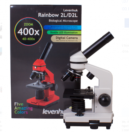 Microscop școlar Levenhuk Rainbow 2L, mărire 40-400x [2]