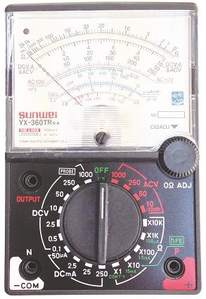 Electricitate si magnetism - Multimetru analogic cu punct zero