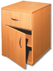 Mobilier Scolar - Noptiera cu usa si 1 sertar (404x406x596mm)