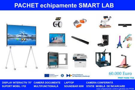 Oferta PNRR/PNRAS - Pachet echipamente TIC pentru SMART LAB
