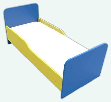 Mobilier Invatamant - Pat simplu pentru copii (1436x700x615mm)
