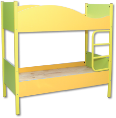Mobilier Invatamant - Paturi supraetajate pentru copii (1456х650х1408mm)