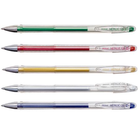 Stilouri,Pixuri,Rollere - Pix cu gel FX-3 Metalizat PENAC