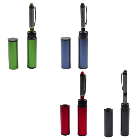 Stilouri,Pixuri,Rollere - Pix metalic cu stylus si suport OFFISHOP