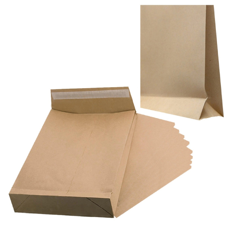 Plicuri cu burduf - Plic B4 kraft siliconic cu burduf 5 cm