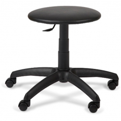 Mobilier Laboratoare - Scaun laborator negru tapitat