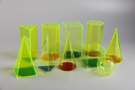 Materiale Didactice - Set 10 corpuri geometrice (h 15 cm)