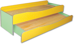 Mobilier Invatamant - Set 2 paturi suprapuse (1435х650(1250)х585mm)