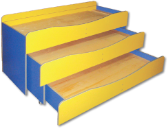 Mobilier Invatamant - Set 3 paturi suprapuse (1491x649(1848)x870mm)