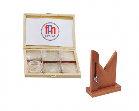 Materiale Didactice Gimnaziu si Liceu - Set de 6 lentile diferite cu suport