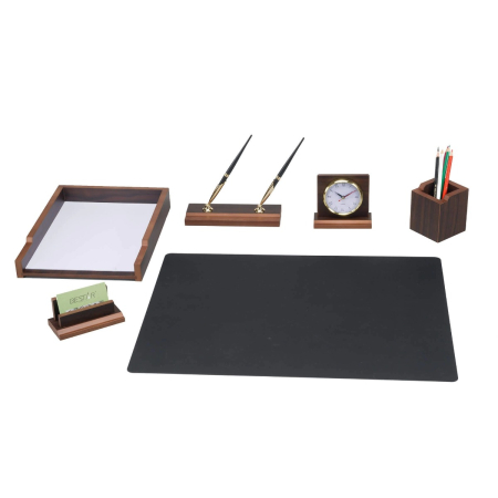 Birotica si Papetarie - Set de birou lux din lemn BESTAR 6133