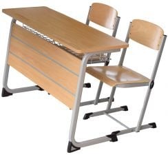 Set Banca si Scaune Elevi - Set dublu AMICII 4N liceal