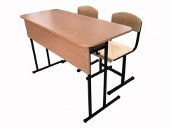 Set Banca si Scaune Elevi - Set mobilier scolar dublu (teava patrata)