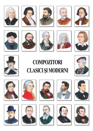 Arte si Tehnologii - Set portrete - 25 compozitori