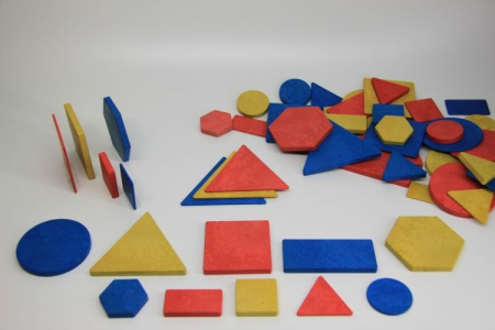 Materiale Didactice si Jocuri Prescolari - Set Tangram 60 piese