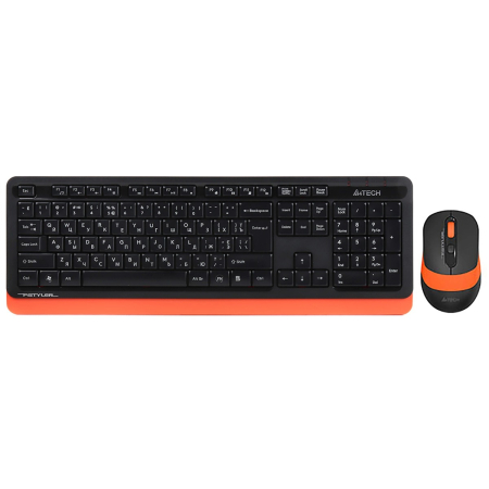 Periferice PC - Set tastatura si mouse wireless A4TECH Fstyler FG1010