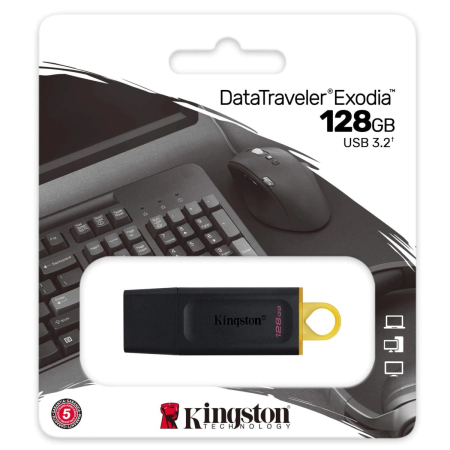 Accesorii Laptopuri - Stick USB 128 GB KINGSTON DataTraveler Exodia