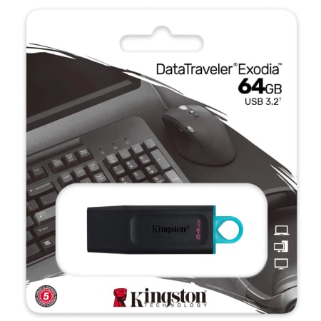 Accesorii Laptopuri - Stick USB 64 GB KINGSTON DataTraveler Exodia
