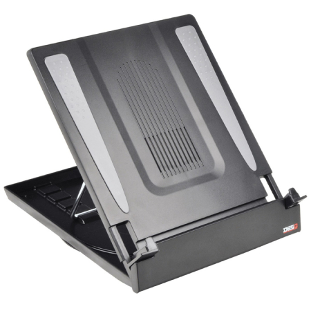 Videoproiectoare si Echipamente IT - Suport ergonomic cu baza rotativa pentru laptop DESQ 1503