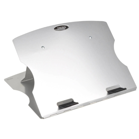 Videoproiectoare si Echipamente IT - Suport ergonomic cu baza rotativa pentru laptop, din aluminiu DESQ 1506