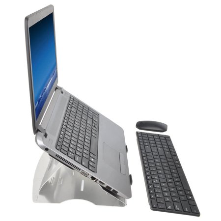 Suport ergonomic cu baza rotativa pentru laptop, din aluminiu DESQ 1506 [1]