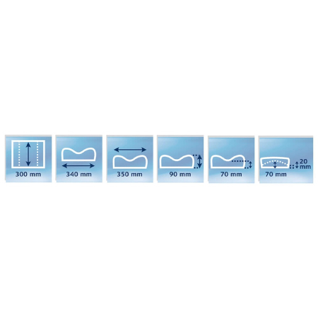 Suport ergonomic textil pentru spate DESQ 1341 Mesh [3]