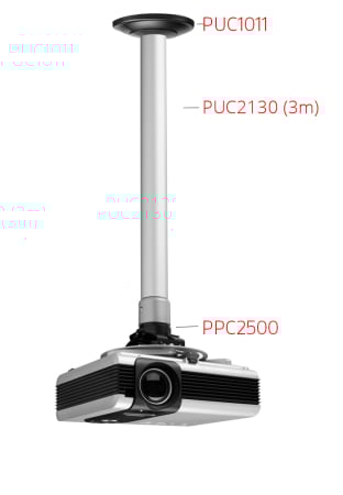 Videoproiectoare si Accesorii - Suport modular videoproiector de tavan Vogels XS30 Professional, max 25 kg