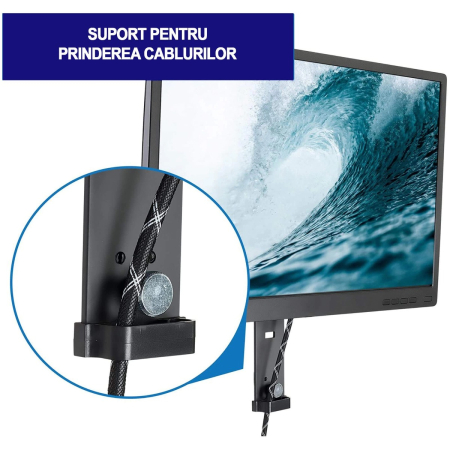Suport pentru 1 monitor 17-32 '', de birou, BRATECK LDT18-H01 [10]