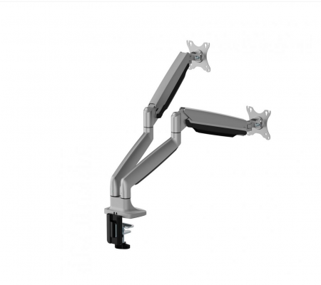 Videoproiectoare si Echipamente IT - Suport 2 monitoare Serioux MM82-C024, compatibilitate dimensiune ecran 17"-35", greutate maximă suportata: (per ecran): 1~16kg,VESA: 75x75, 100x100, management cabluri