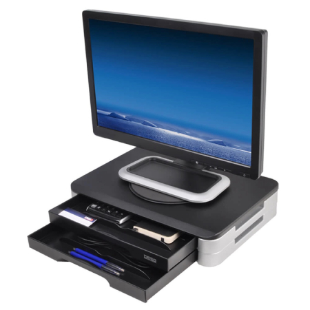 Suport pentru monitor cu 2 sertare DESQ 1533 [2]