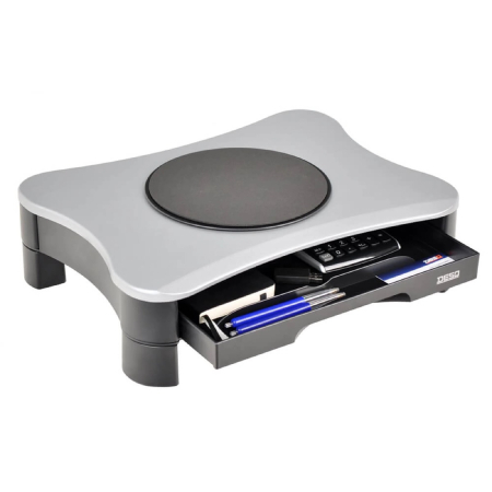 Periferice PC - Suport rotativ pentru monitor cu sertar DESQ 1531