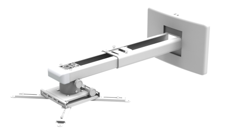 Suport videoproiector de perete Blackmount CT-PRB-11S, distanta perete-proiector 450-670mm, max.10kg, alb [3]
