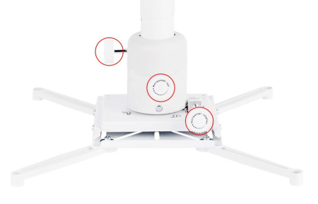 Suport videoproiector de tavan Multibrackets 3149,10 kg reglabil 30-42cm, alb [4]