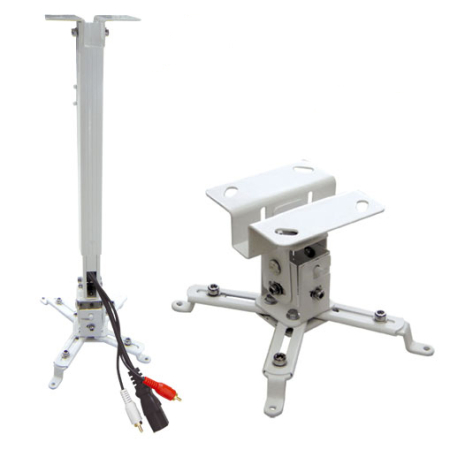 Suporti si Accesorii Videoproiectoare - Suport videoproiector tavan EATV2, alb, reglabil, 43-65 cm