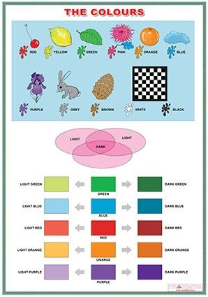 Planse tematice la limba engleza - The colours/Jobs (DUO)