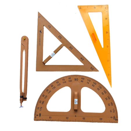 Accesorii - Trusa geometrie pentru tabla scolara creta