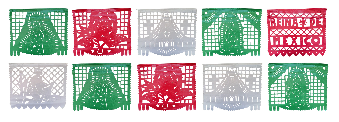 DIVERSE - Decor Tricolor Mexic din hârtie chinezească (5m)