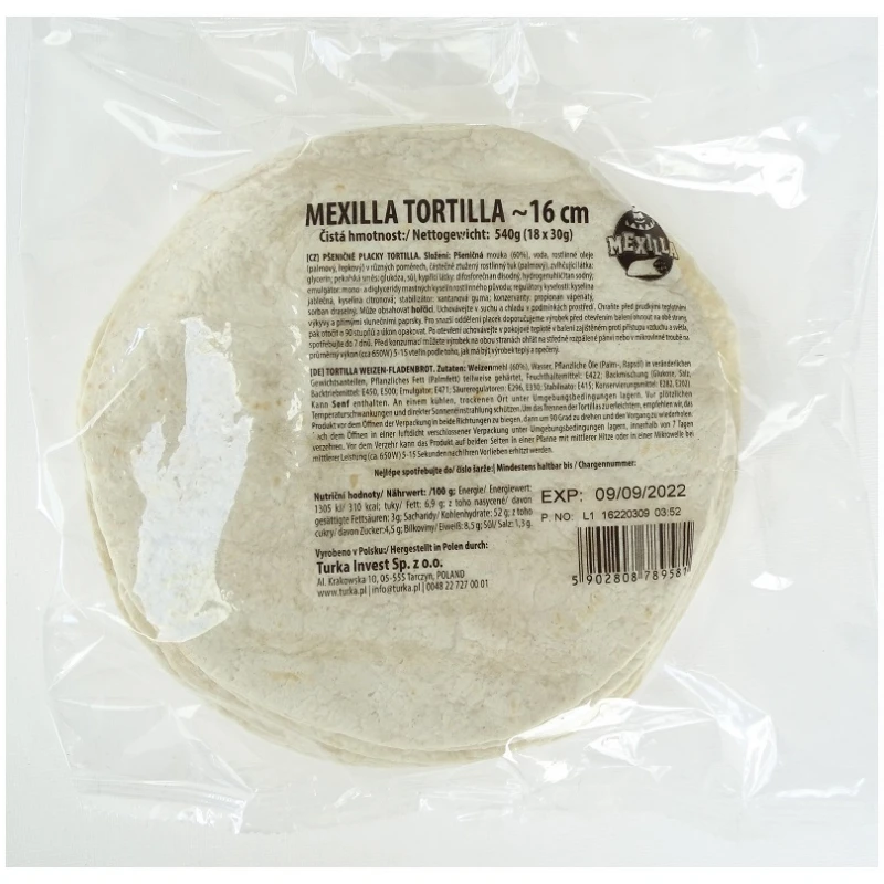 HoReCa - Tortile de grâu / lipii 16cm (18 buc)