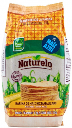 FLOUR & TAMAL LEAVES - Blue corn flour / Harina De Maiz Azul (1kg)