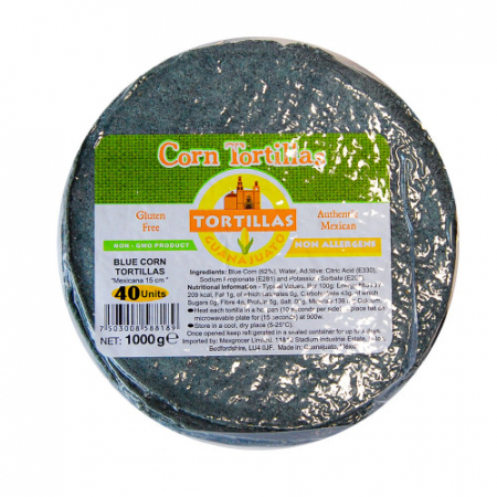 HoReCa - Tortile / lipii de porumb albastru 15 cm - 40 bucați (1kg)