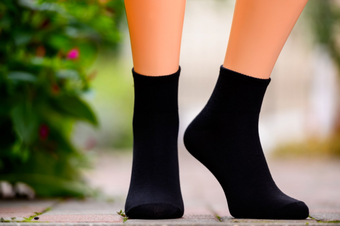 Sosete sport medii negre cu elastic lat [2]