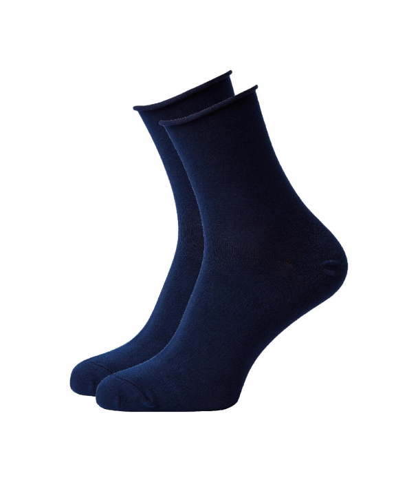 Sosete bambus fara elastic bleumarin [1]