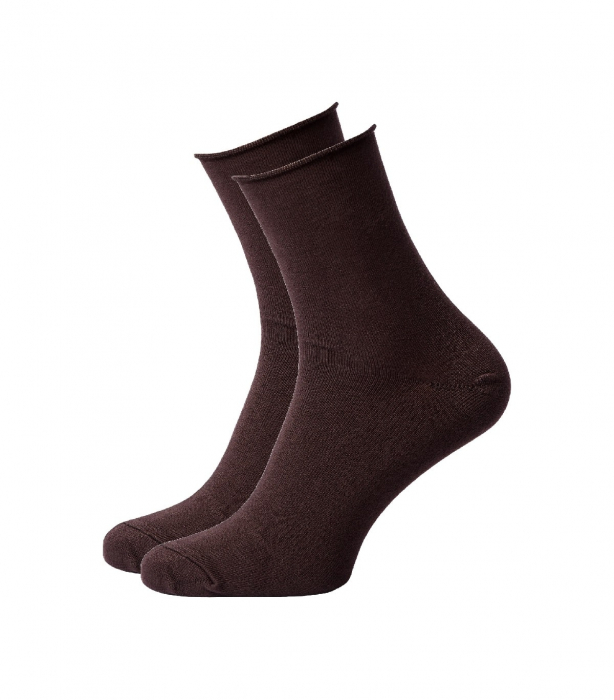 Sosete bambus fara elastic maro [1]