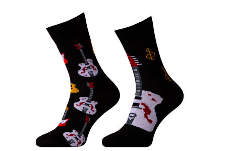 Sosete colorate - Sosete colorate desperecheate cu chitare